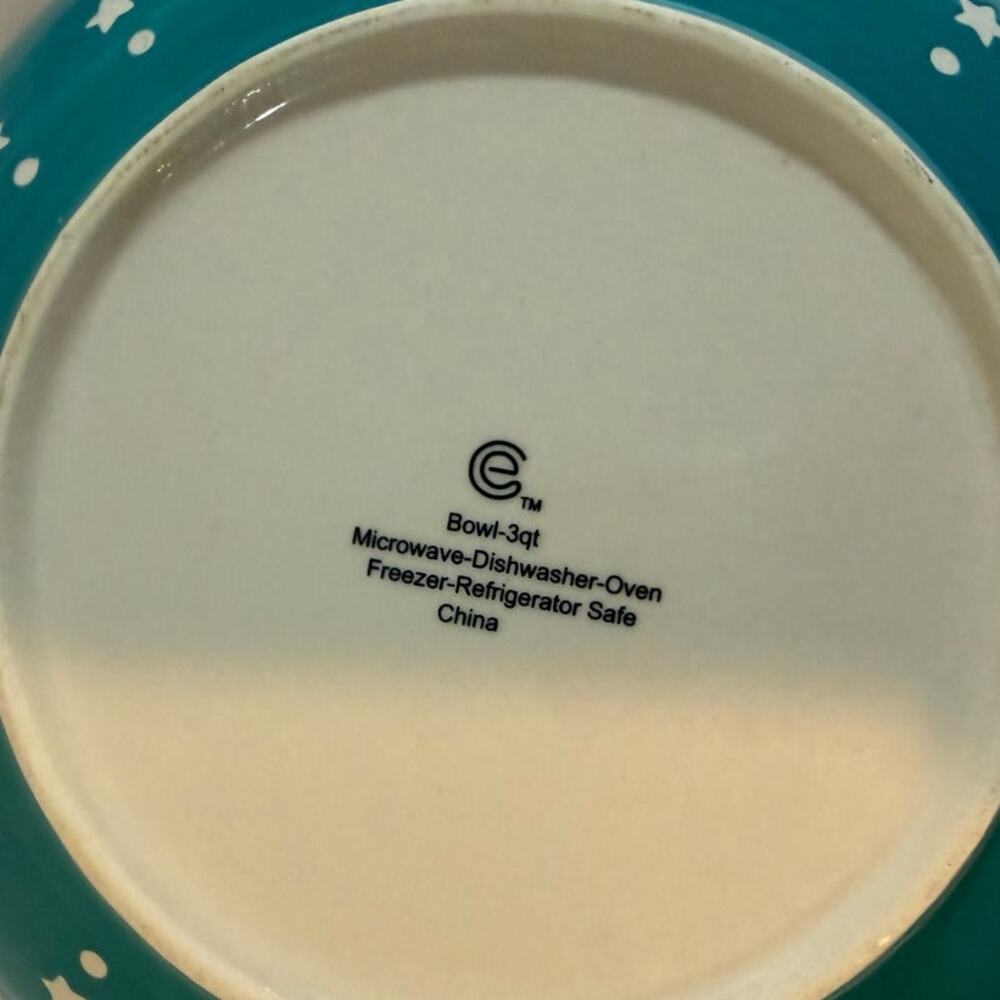 Cooks Essentials Set of 2 ceramic Nesting serving Bowls with lids 2 & 3 qt - Picture 3 of 8